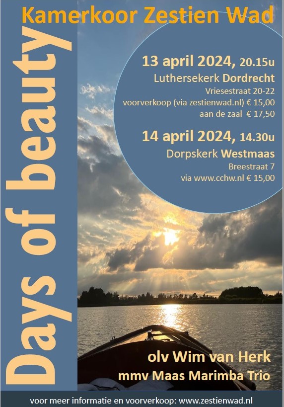 days of beauty | kamerkoor zestien wad