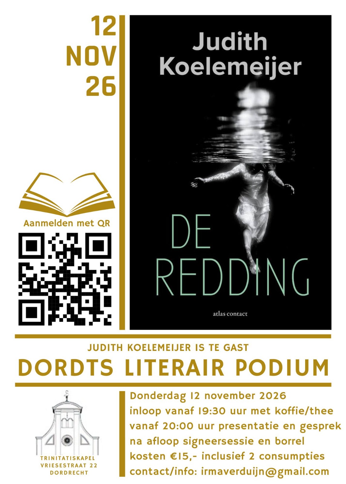 dordts literair podium | Judith Koelemeijer | 2026